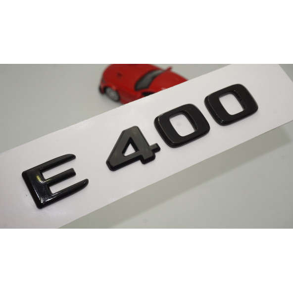 E 400 Bagaj Parlak Siyah ABS 3M 3D Yazı Logo