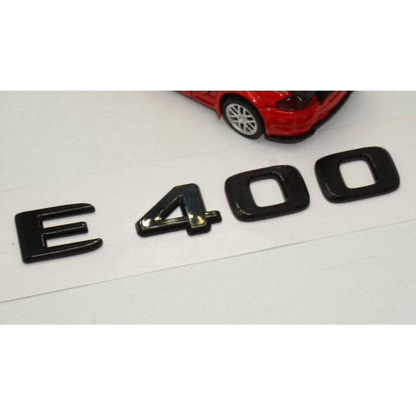 E 400 Bagaj Parlak Siyah ABS 3M 3D Yazı Logo - 3