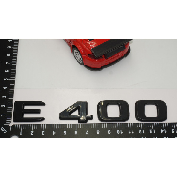 E 400 Bagaj Parlak Siyah ABS 3M 3D Yazı Logo - 5