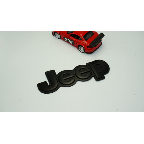 DK Jeep Kaput Bagaj 3M 3D Yeni Nesil Siyah Metal Logo Amblem Arma - 2