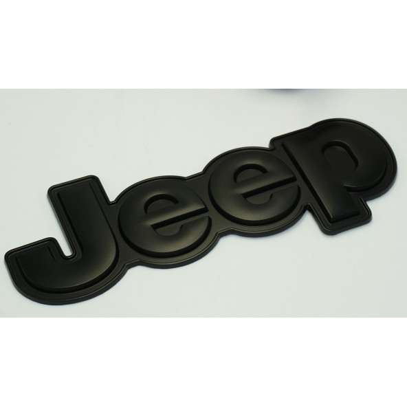 DK Jeep Kaput Bagaj 3M 3D Yeni Nesil Siyah Metal Logo Amblem Arma - 3
