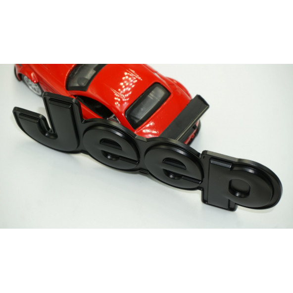 DK Jeep Kaput Bagaj 3M 3D Yeni Nesil Siyah Metal Logo Amblem Arma - 4