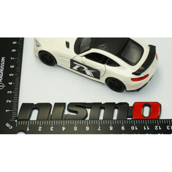 DK Nissan Nismo Siyah Kırmızı Çamurluk Yanı Logo Arma Amblem Seti - 5