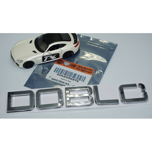 Fiat Doblo Yeni Nesil Bagaj Krom ABS 3M 3D Yazı Logo Amblem - 5
