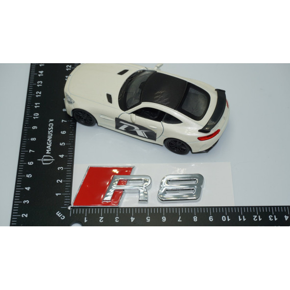 DK Tuning R8 Bagaj Krom ABS Yazı Logo Amblem Audi İle Uyumlu - 4