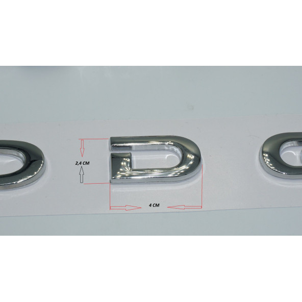 DK Tuning Dodge Bagaj Krom Metal 3M 3D Yazı Logo Amblem - Resim 2