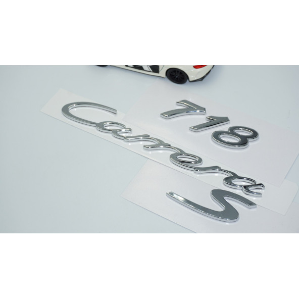 DK Tuning Porsche 718 Carrera S Bagaj 3M 3D ABS Yazı Logo Amblem Seti - 2