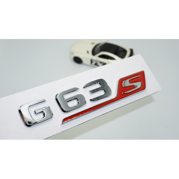 DK Tuning G63S Bagaj Krom Kırmızı ABS 3M 3D Yazı Logo Benz İle Uyumlu