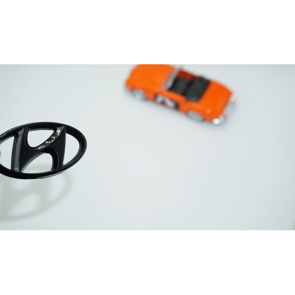 DK Tuning Hyundai Direksiyon Göbeği Siyah Logo 5,9 Cm