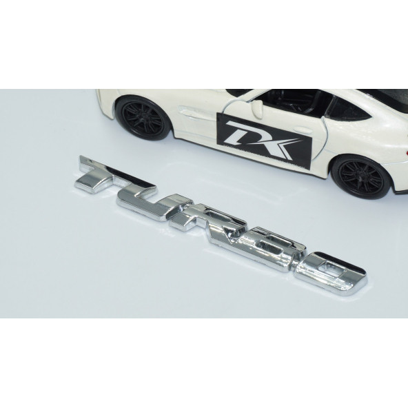 DK Tuning Turbo Bagaj Krom Metal 3M 3D Bagaj Yazı Logo K - 3