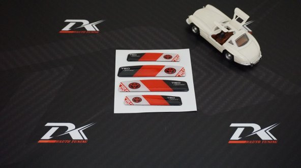 Toyota TRD Sportivo Logo Kapı Kenarı Koruma Damla Desen 3M Band - 2