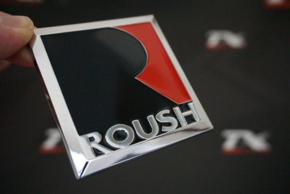 Ford Mustang ROUSH Ön Panjur Vidalı Logo Krom Metal 3M Plaka