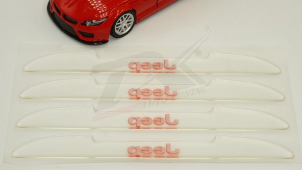 Jeep Logo Kapı Kenarı Koruma Şeffaf Kauçuk 3M Band New Style - 6
