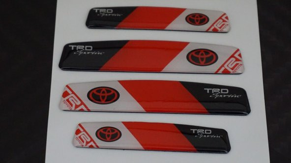 Toyota TRD Sportivo Logo Kapı Kenarı Koruma Damla Desen 3M Band - 4
