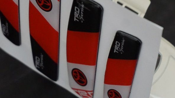 Toyota TRD Sportivo Logo Kapı Kenarı Koruma Damla Desen 3M Band - 5