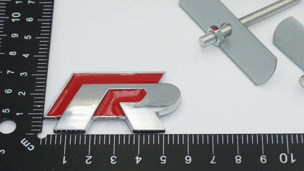 Volkswagen R Ön Panjur Vidalı 3D Krom Metal Logo - 4