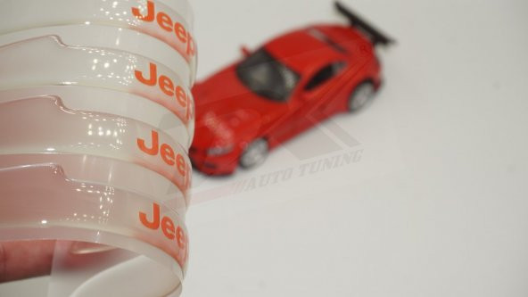 Jeep Logo Kapı Kenarı Koruma Şeffaf Kauçuk 3M Band New Style - 8