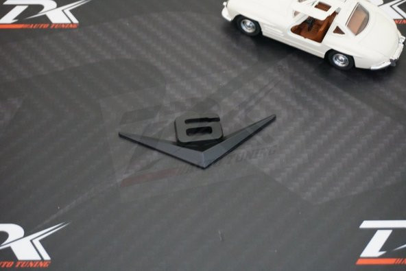 V6 3M 3D Bagaj Krom Metal Yazı Logo - 3