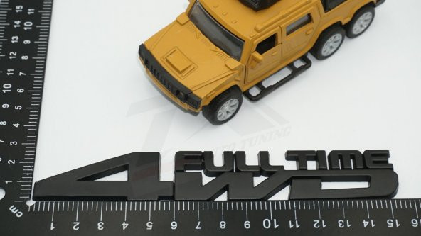 Off Road 4WD Full Time Whell Drive Bagaj 3M 3D Krom Metal Yazı Lo - 6