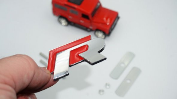 Volkswagen R Ön Panjur Vidalı 3D Krom Metal Logo