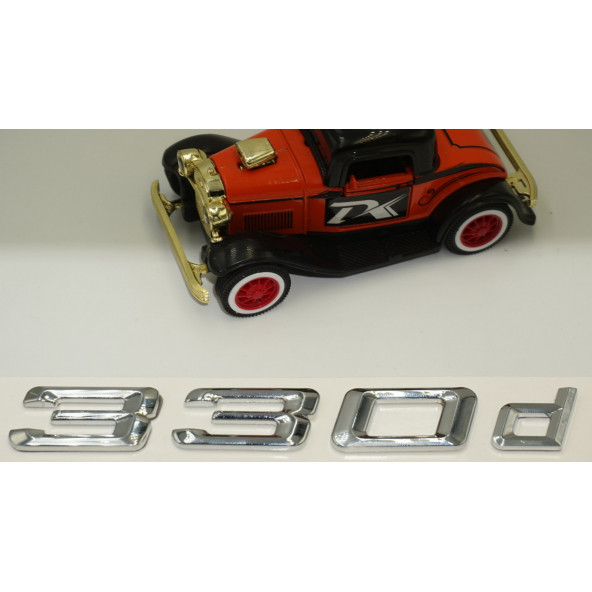 Bmw 330d Bagaj Krom Metal 3M 3D Yazı Logo - 4