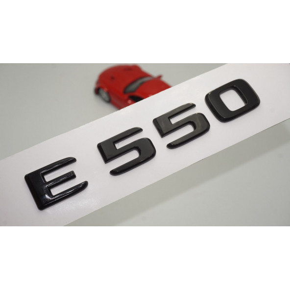 E 550 Bagaj Parlak Siyah ABS 3M 3D Yazı Logo