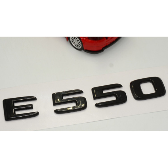 E 550 Bagaj Parlak Siyah ABS 3M 3D Yazı Logo - 3