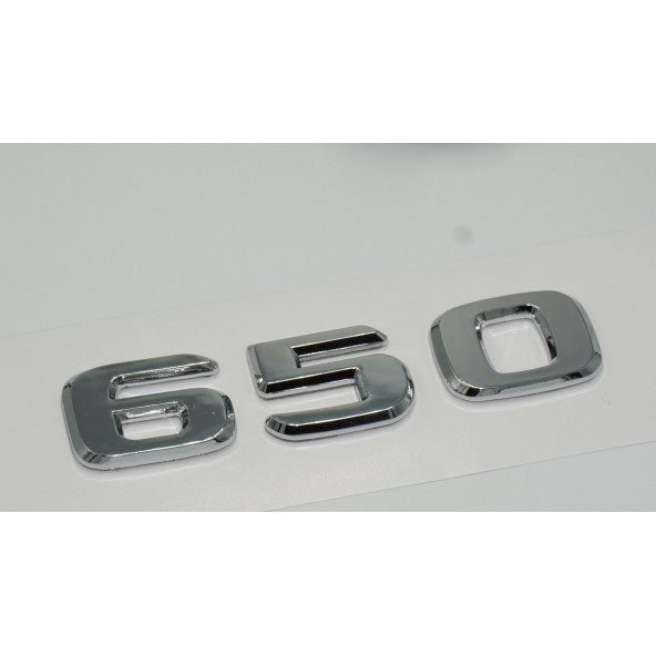 DK Benz 650 BRABUS Bagaj Krom ABS 3M 3D Yazı Logo - 3