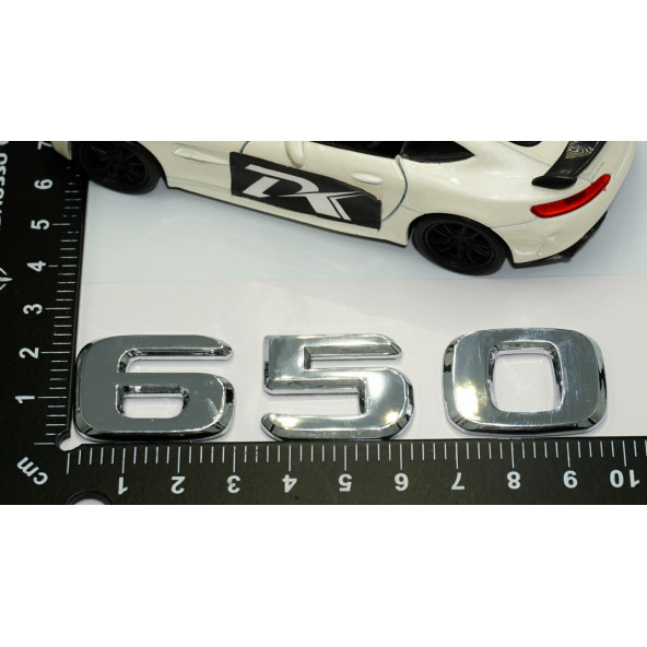 DK Benz 650 BRABUS Bagaj Krom ABS 3M 3D Yazı Logo - 4