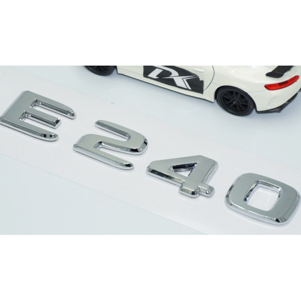 DK Tuning E240 Bagaj Krom ABS 3M 3D Yazı Logo Benz İle Uyumlu - 3