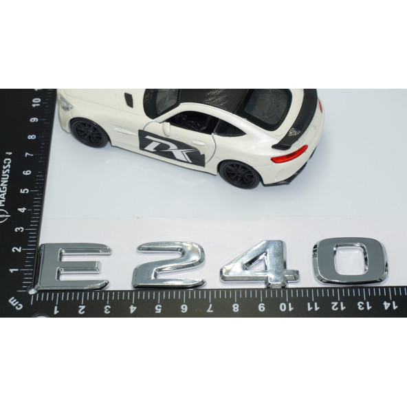 DK Tuning E240 Bagaj Krom ABS 3M 3D Yazı Logo Benz İle Uyumlu - 4