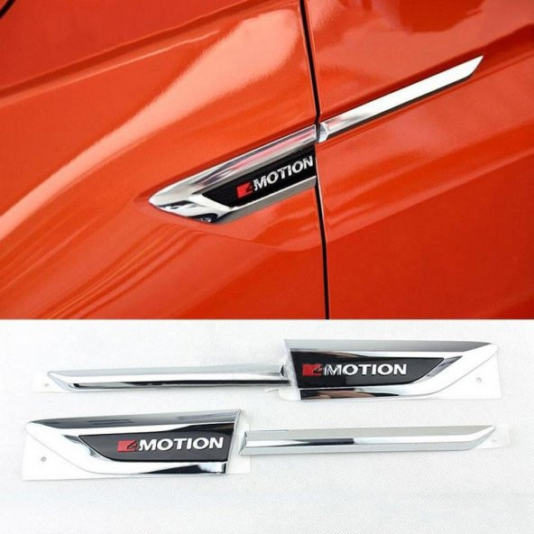 DK Tuning Volkswagen Tiguan 4Motion Yan Çamurluk Krom Bıçak Logo - Resim 3