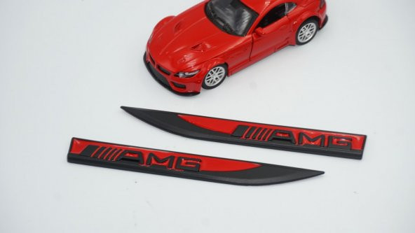 Mercedes Benz AMG Logo Çamurluk Yanı Krom Metal Bıçak Logo - 2