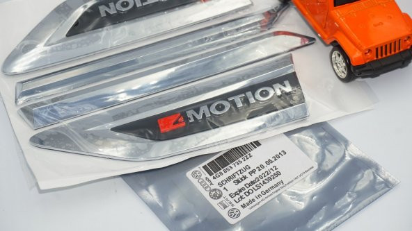 DK Tuning Volkswagen Tiguan 4Motion Yan Çamurluk Krom Bıçak Logo - Resim 7