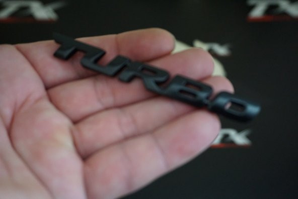 Bmw Turbo Bagaj Krom Metal 3M 3D Bagaj Yazı Logo K