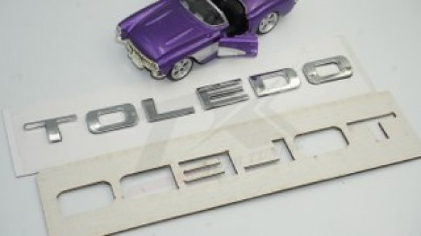 Seat Toledo Bagaj Krom ABS 3M 3D Yazı Logo Amblem - 8