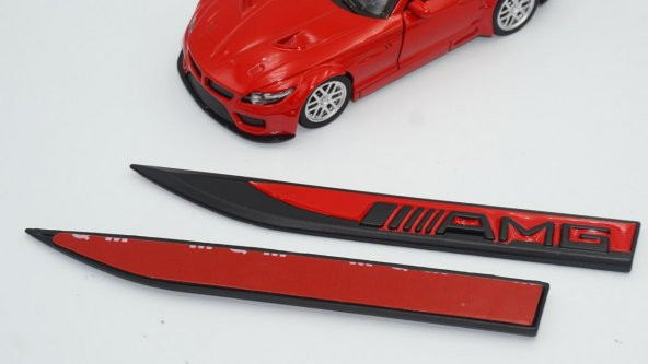 Mercedes Benz AMG Logo Çamurluk Yanı Krom Metal Bıçak Logo - 5