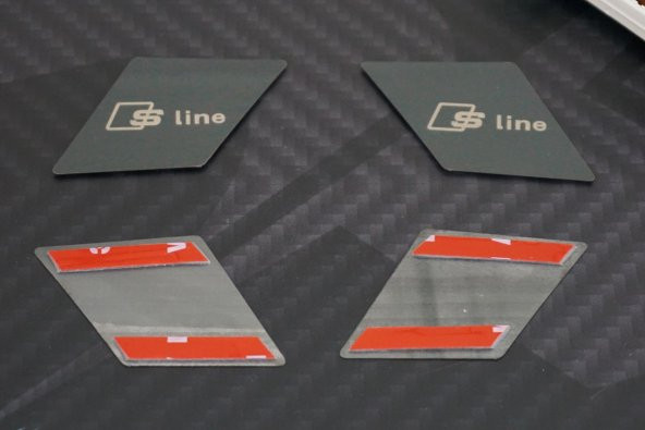 Audi A4 A5 17-19 Modeller S line Logo Kapı Açma Kolu İçi Metal 3M - 5