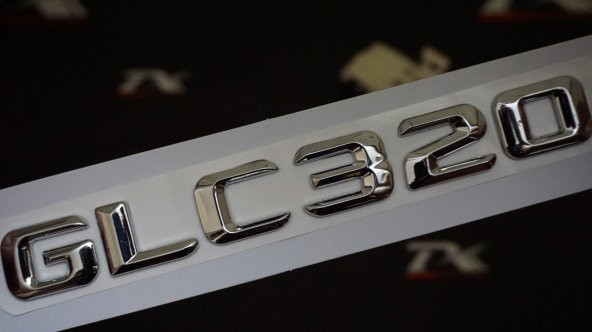 GLC320 Bagaj Krom Metal 3M 3D Yazı Logo