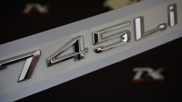Bmw 745Lİ 745İ Bagaj Krom Metal 3M 3D Yazı Logo