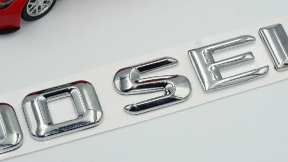 500 SEL Bagaj Krom Metal 3M 3D Yazı Logo - 4