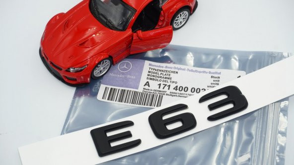 Mercedes Benz AMG E63 Bagaj Yazı Logo Siyah Renk Orjinal Ürün - 6