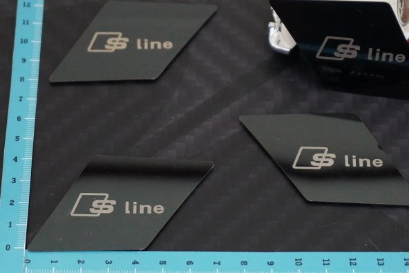 Audi A4 A5 17-19 Modeller S line Logo Kapı Açma Kolu İçi Metal 3M - 7