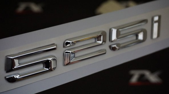 Bmw 525İ Bagaj Krom Metal 3M 3D Yazı Logo