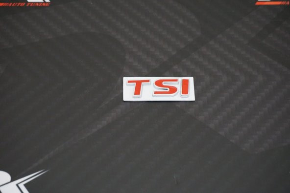 Volkswagen TSİ Bagaj Krom Metal 3M 3D Logo Amblem - Resim 7