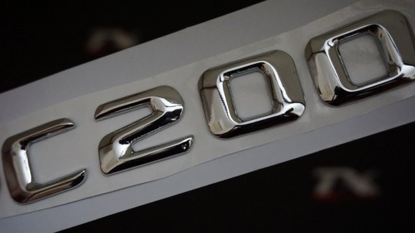 C200 Bagaj Krom Metal 3M 3D Yazı Logo