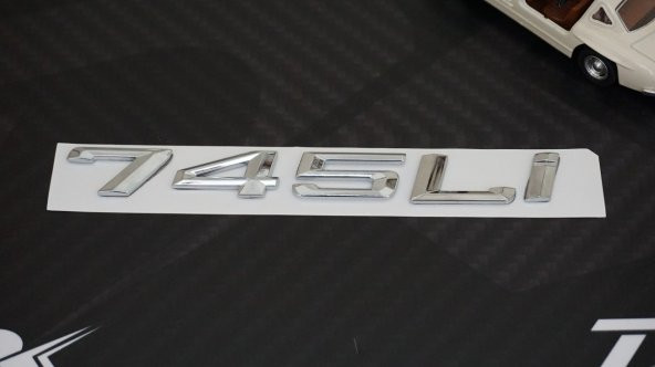 Bmw 745Lİ 745İ Bagaj Krom Metal 3M 3D Yazı Logo - 3
