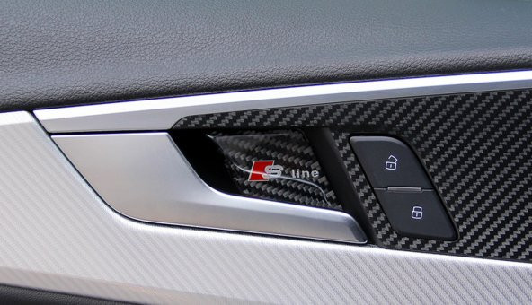 Audi A4 A5 17-19 Modeller S line Logo Kapı Açma Kolu İçi Metal 3M - 8
