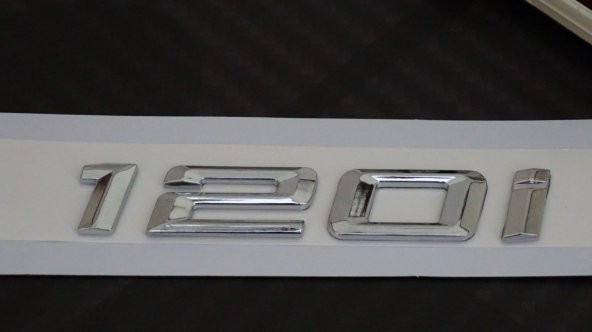 Bmw 120İ Bagaj Krom Metal 3M 3D Yazı Logo - 4