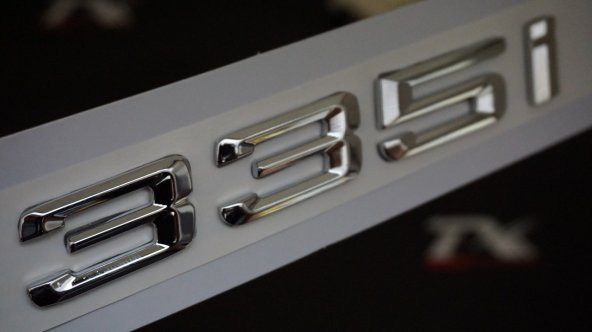 Bmw 335İ Bagaj Krom Metal 3M 3D Yazı Logo